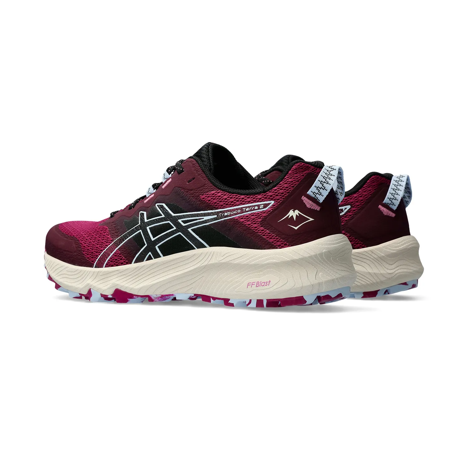 Asics Trabuco Terra 2 Blackberry/Light Blue trail running shoes