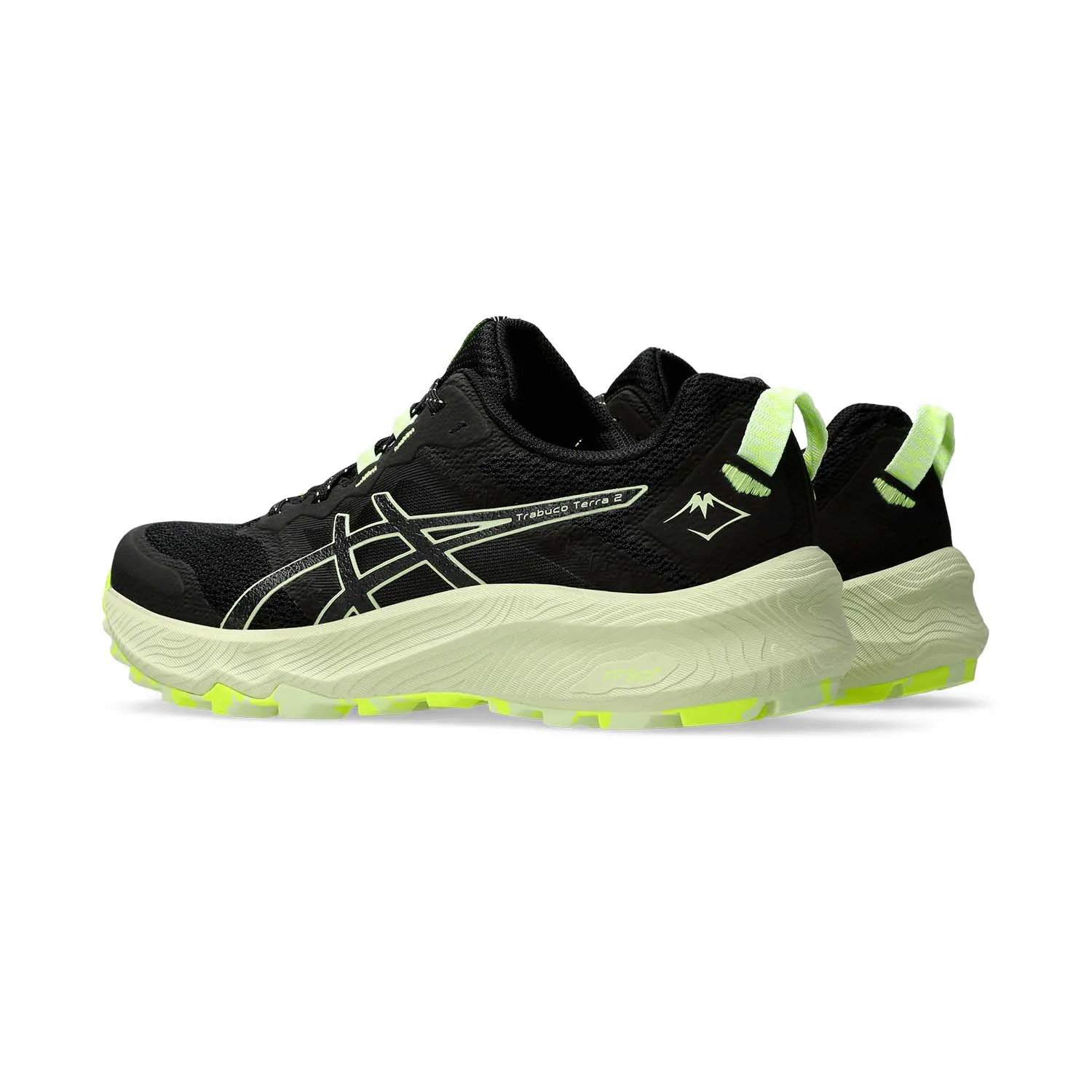 Asics Trabuco Terra 2 Black/Cool Matcha trail running shoes