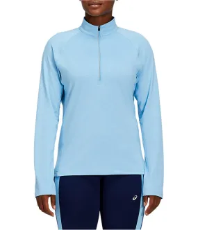 Asics Womens 1/4 Zip Pullover Embellished T-Shirt