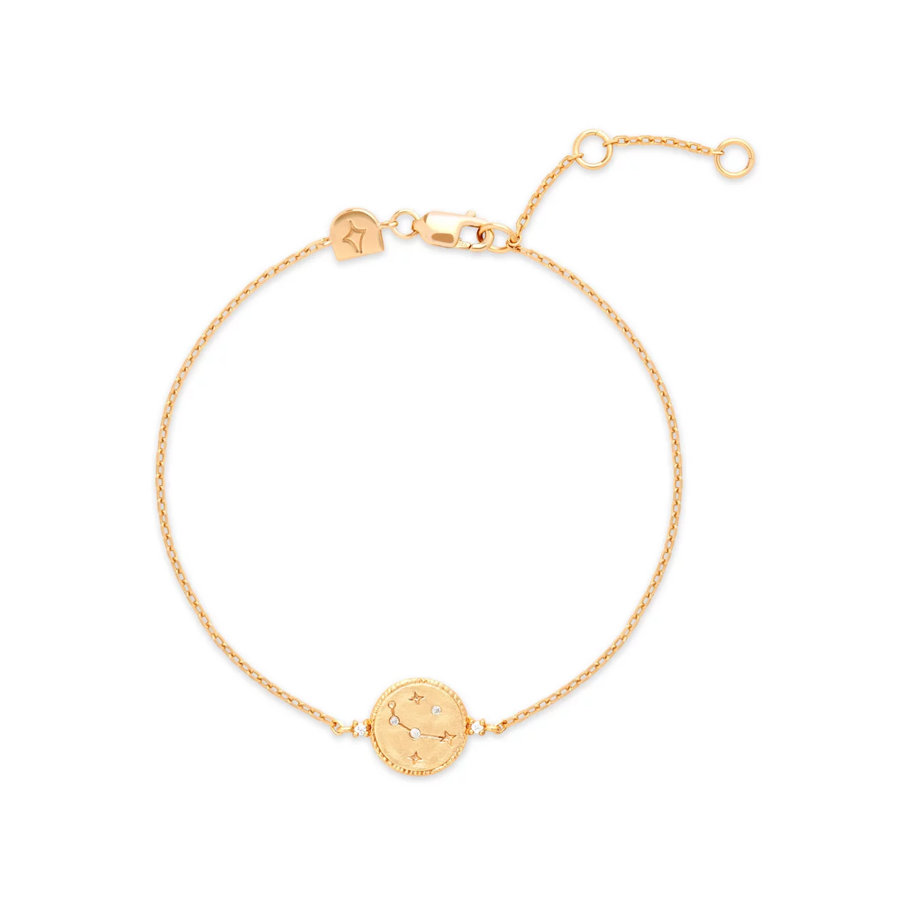 ASTRID & MIYU Aries Zodiac Pendant 18k Gold-Plated Bracelet - Gold