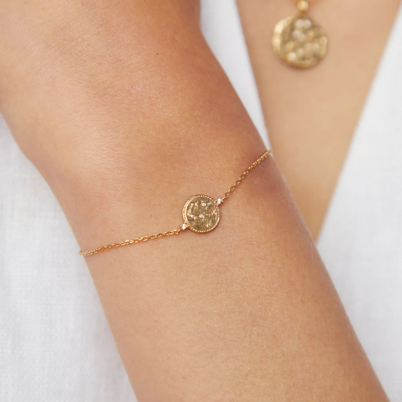 ASTRID & MIYU Aries Zodiac Pendant 18k Gold-Plated Bracelet - Gold