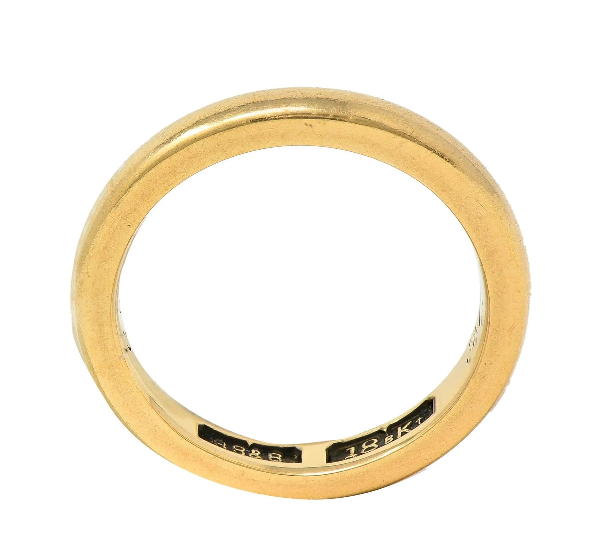 Bailey Banks & Biddle 18K Yellow Gold Vintage Wedding Band - 1915