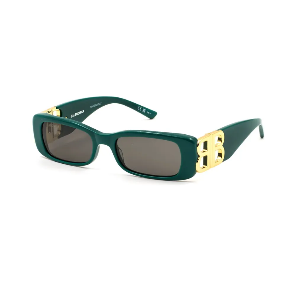 Balenciaga 0096S 006 Green/Gold sunglasses