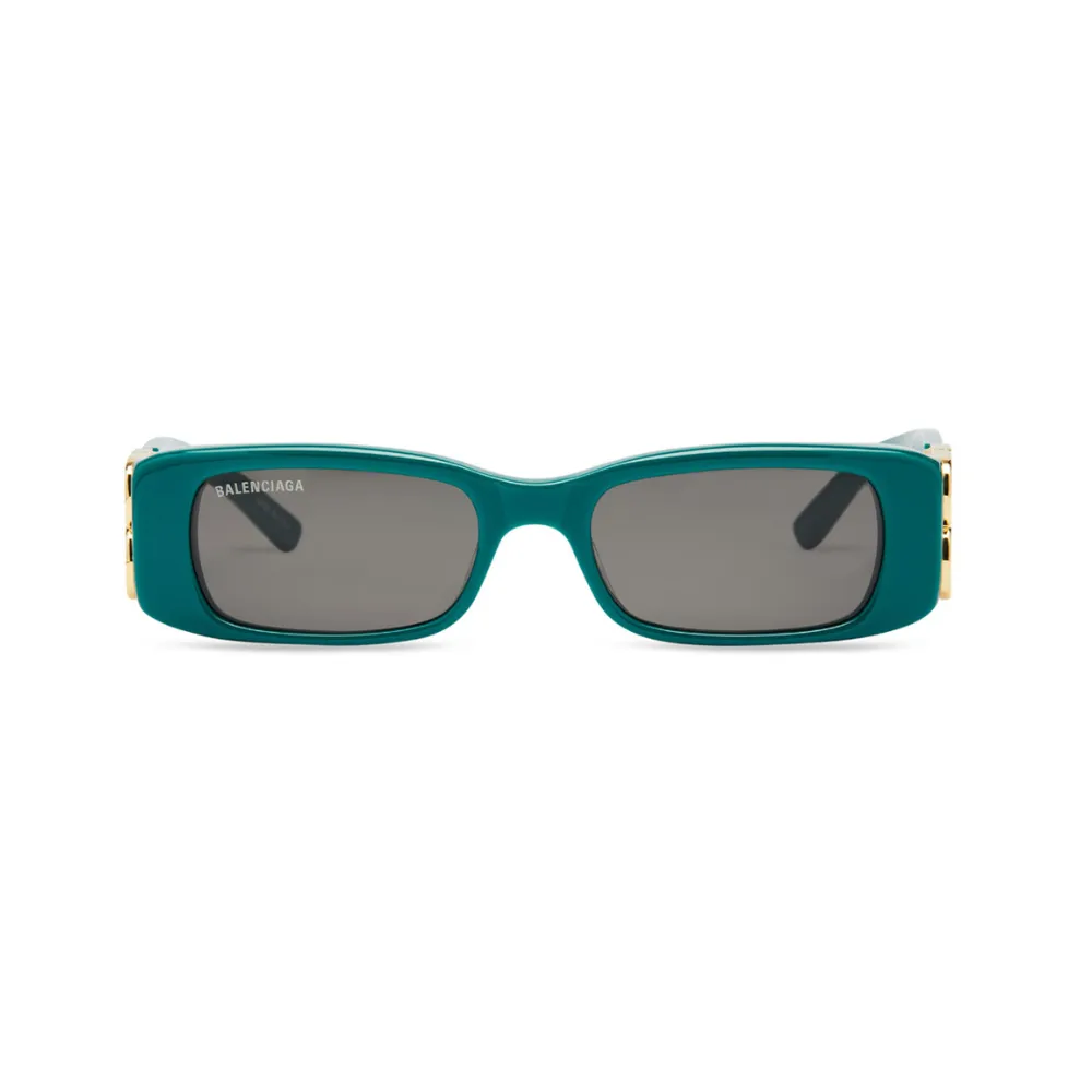 Balenciaga 0096S 006 Green/Gold sunglasses