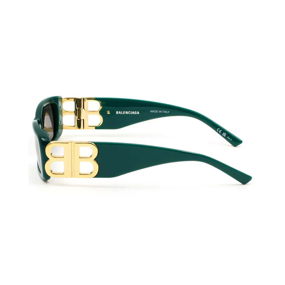 Balenciaga 0096S 006 Green/Gold sunglasses