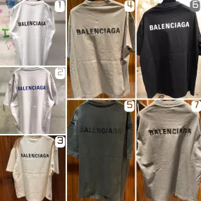 BALENCIAGA  |BALENCIAGA Men's Back Logo T-shirt