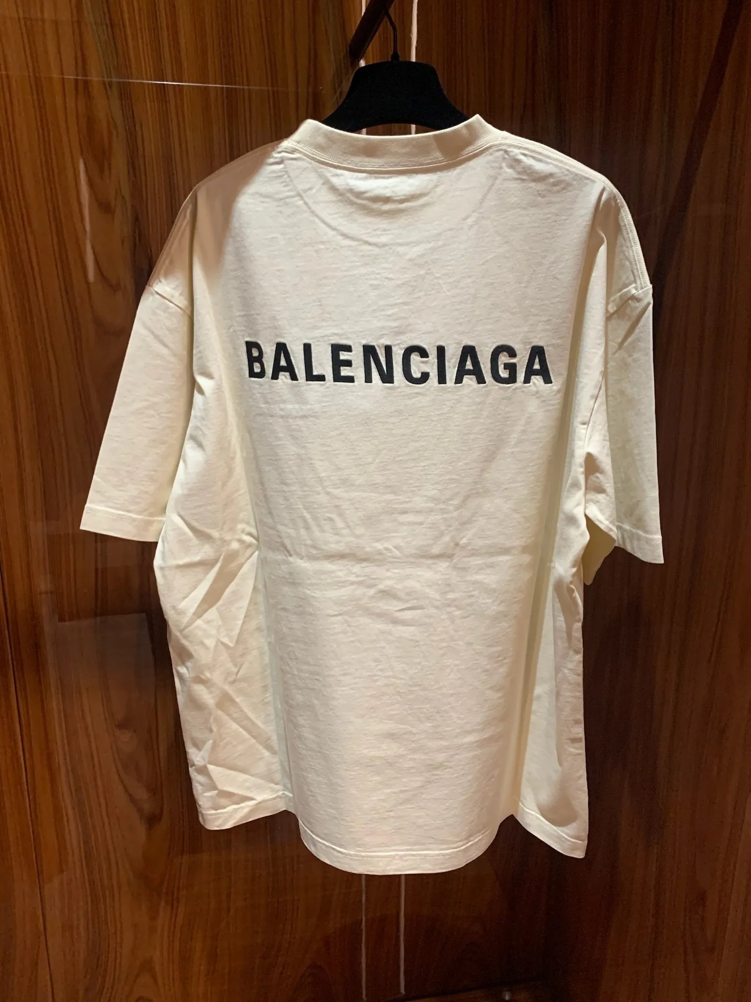 BALENCIAGA  |BALENCIAGA Men's Back Logo T-shirt