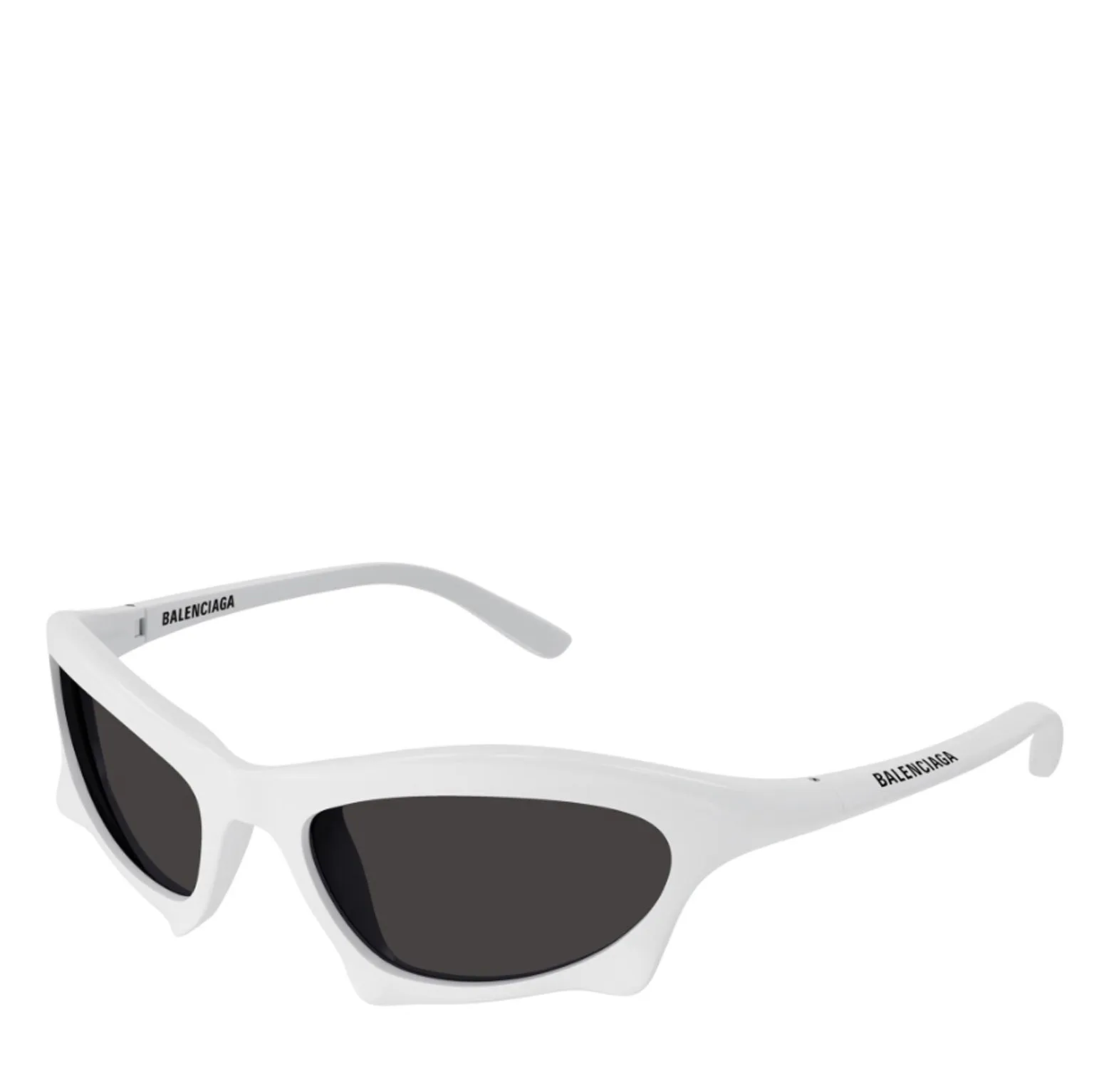 Balenciaga BB0229S Bat Rectangle Sun , White