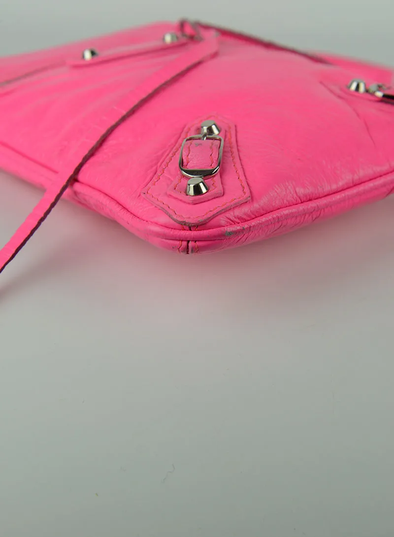 Balenciaga Borsina in pelle rosa fucsia