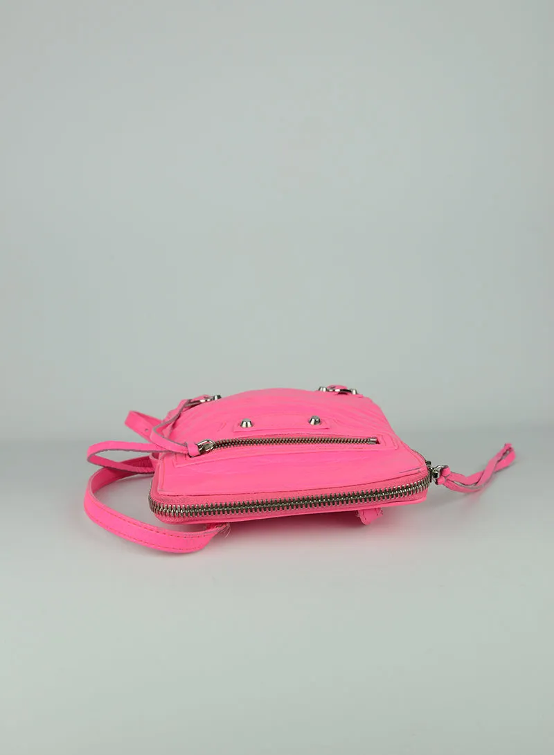 Balenciaga Borsina in pelle rosa fucsia