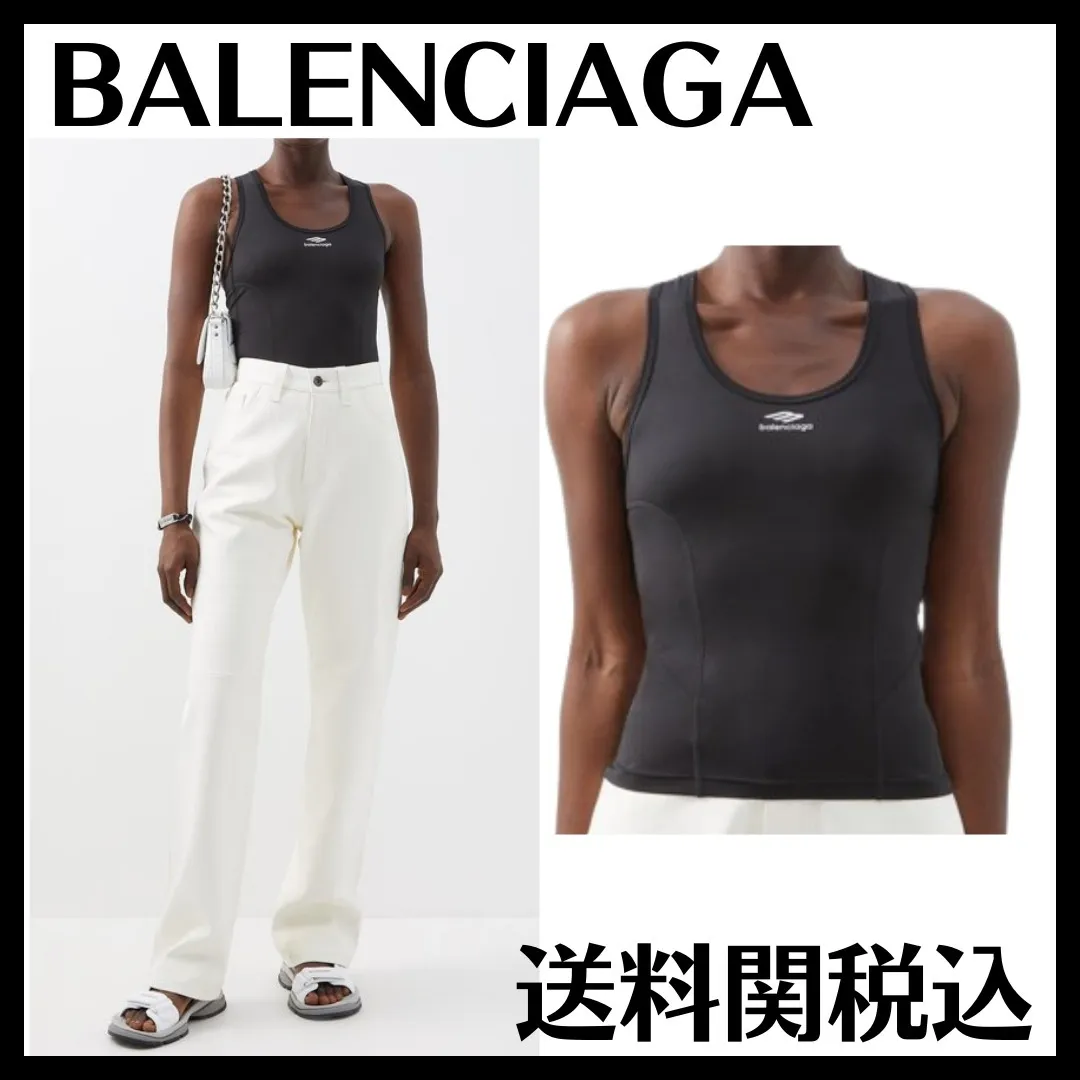 Balenciaga Logo Tanks & Camisoles