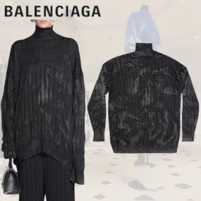 BALENCIAGA  |Silk Plain V-neck & Crew neck