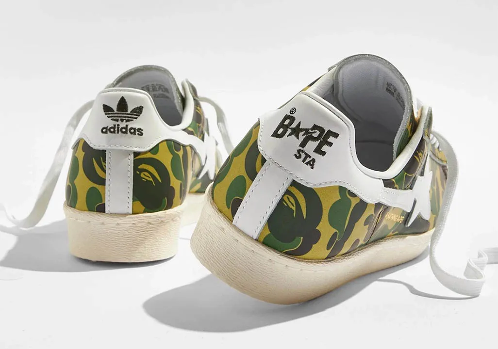 BAPE & adidas Reveal A “Green Camo” Superstar Collaboration