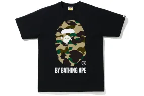 Bape 1st Camo Big Ape Head T-shirt - Black/Yellow for Sale