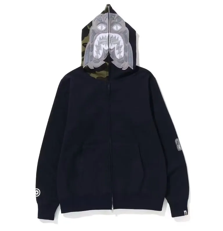 BAPE 1st Camo Tiger Navy Full Zip Hoodie - SS23