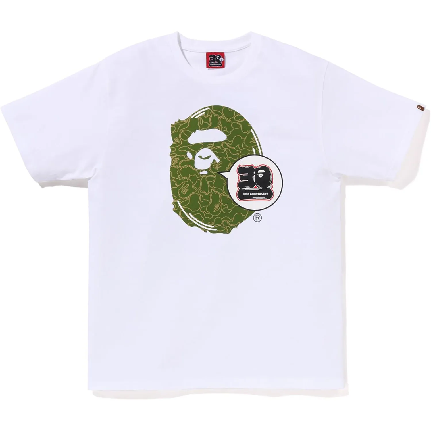 BAPE 30TH ANNIV. APE HEAD TEE MENS