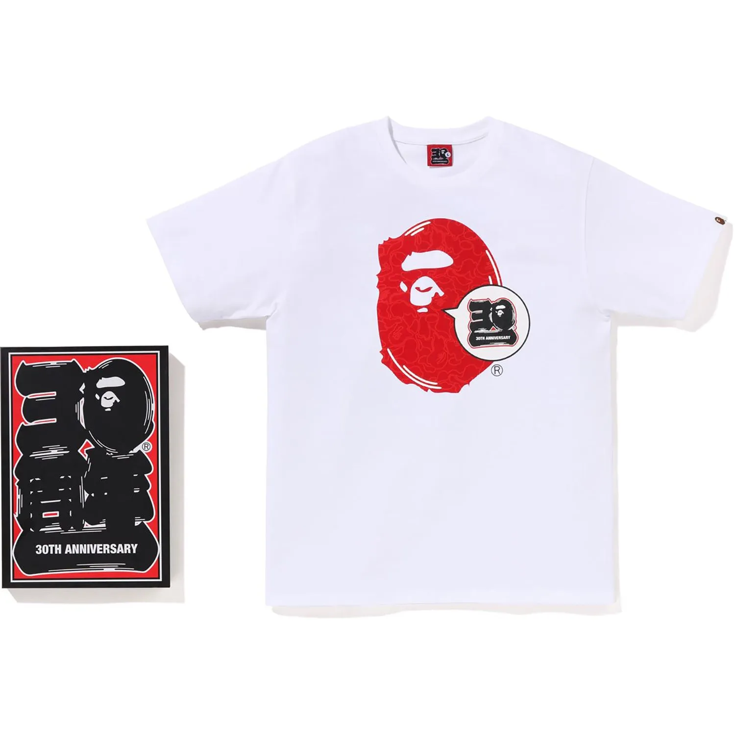 BAPE 30TH ANNIV. APE HEAD TEE MENS