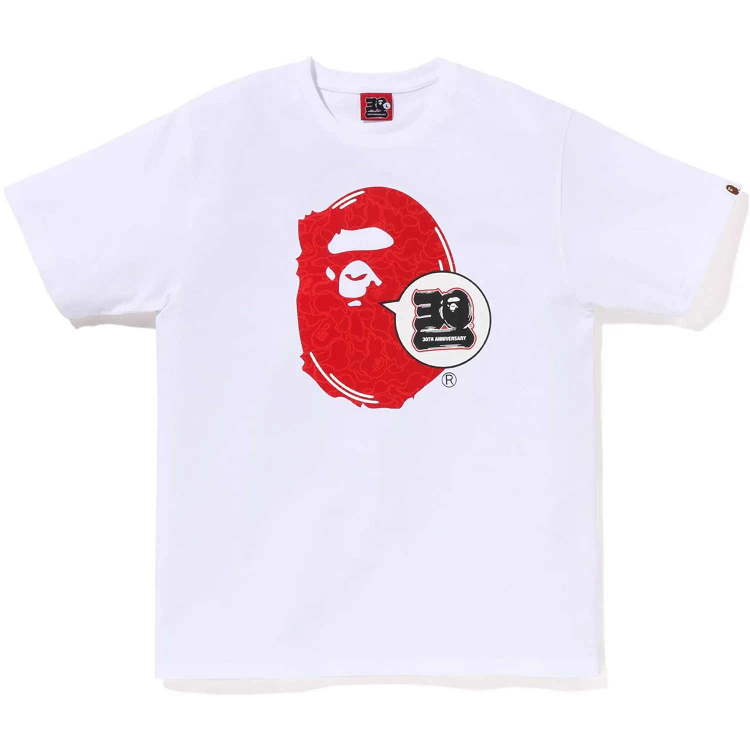 BAPE 30TH ANNIV. APE HEAD TEE MENS