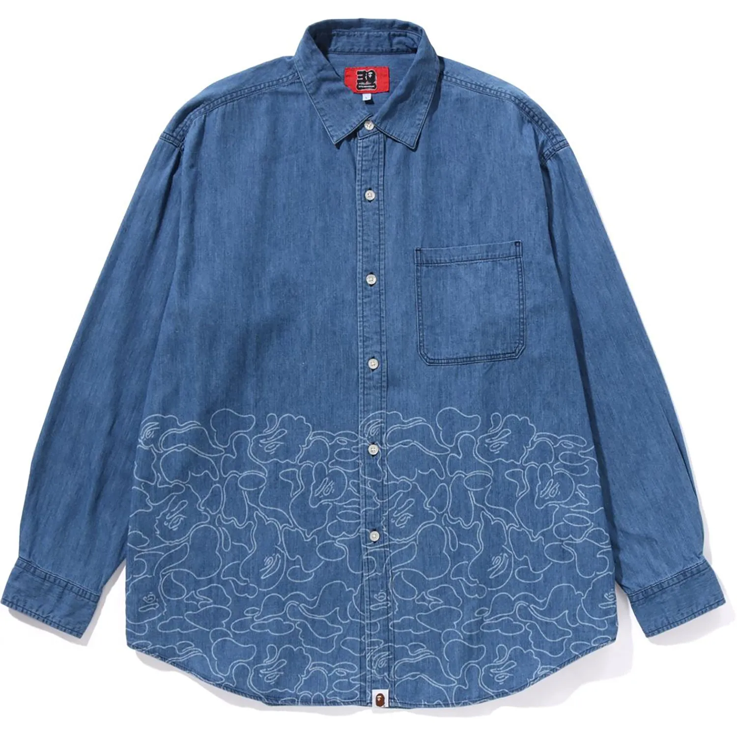 BAPE 30TH ANNIV. DENIM SHIRT RELAXED FIT MENS