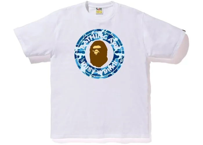 BAPE ABC Camo White/Blue Tee - Busy Works