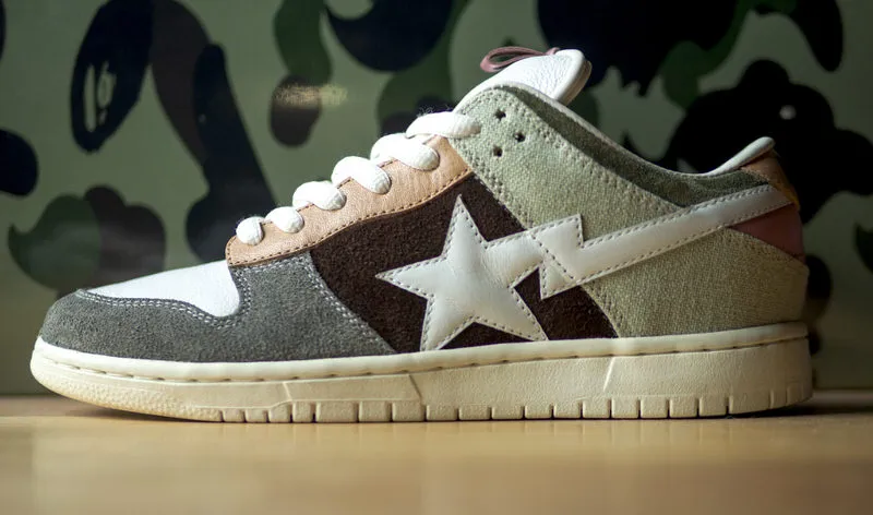 BAPE and Nike Clash on Funky Nike SB Dunk Custom