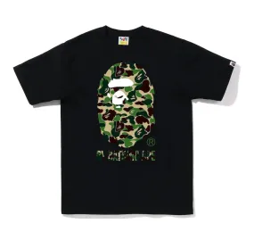 BAPE BIG APE HEAD BLACK/GREEN TEE (WITH TEXT)