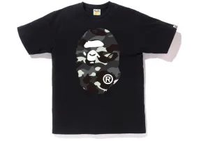 Bape big head grey camo tee