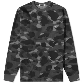 Bape black color camo thermal long sleeve shirt.