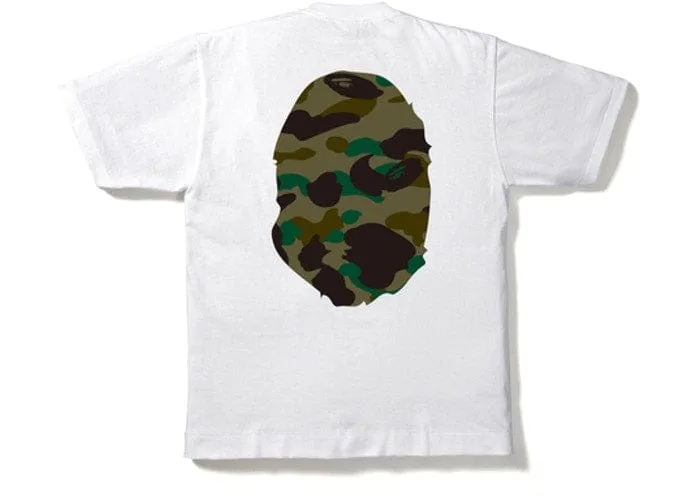 BAPE Camo Ape Head Tee - White/Green