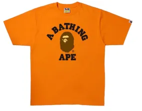 BAPE College Tee Orange