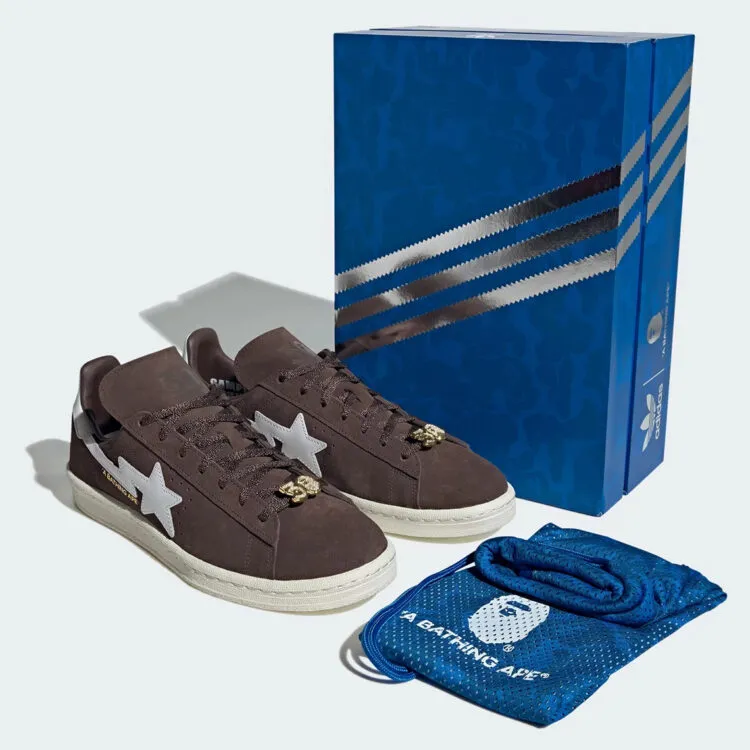 BAPE Continues Its 30th Anniversary Celebrations With a Brown adidas Campus 80s