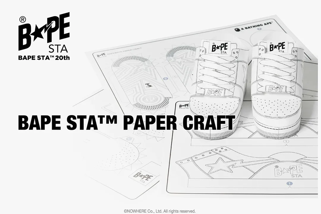 BAPE Drops Make-Your-Own BAPESTA Papercraft Kit For Those in Isolation