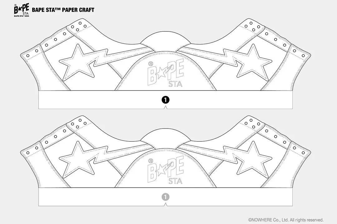 BAPE Drops Make-Your-Own BAPESTA Papercraft Kit For Those in Isolation