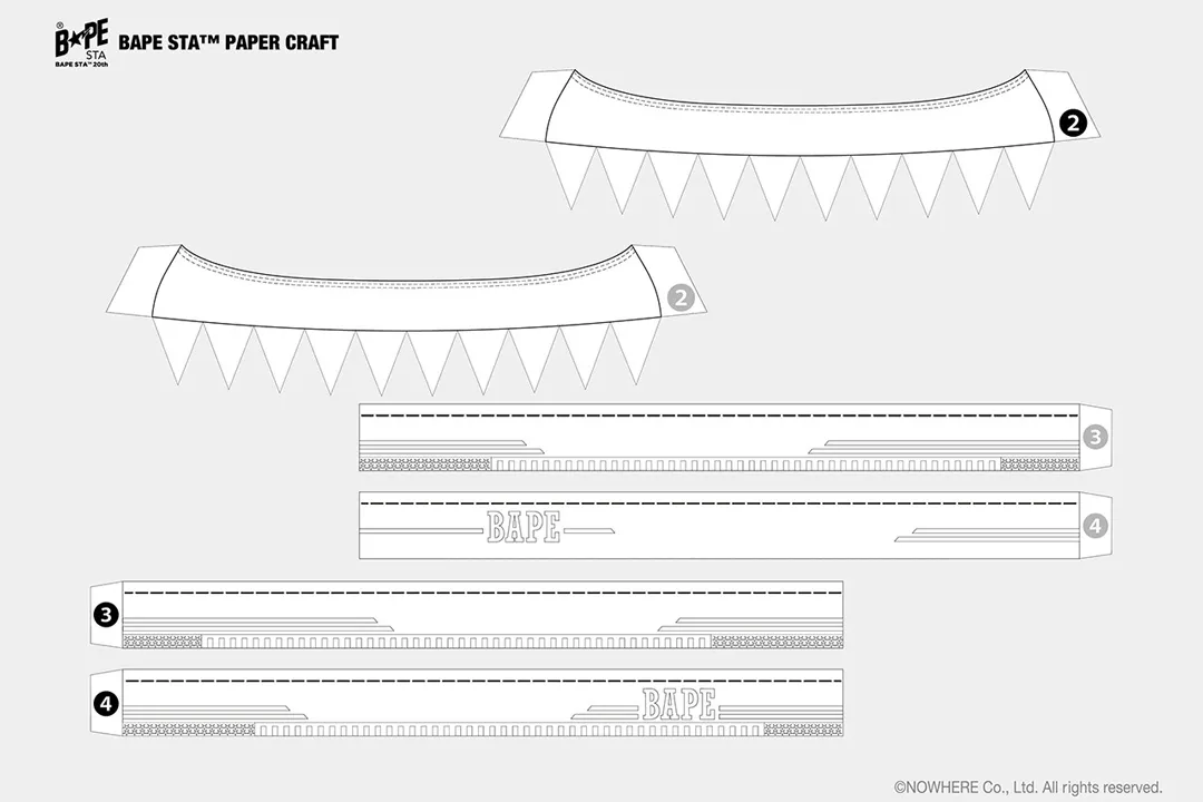 BAPE Drops Make-Your-Own BAPESTA Papercraft Kit For Those in Isolation