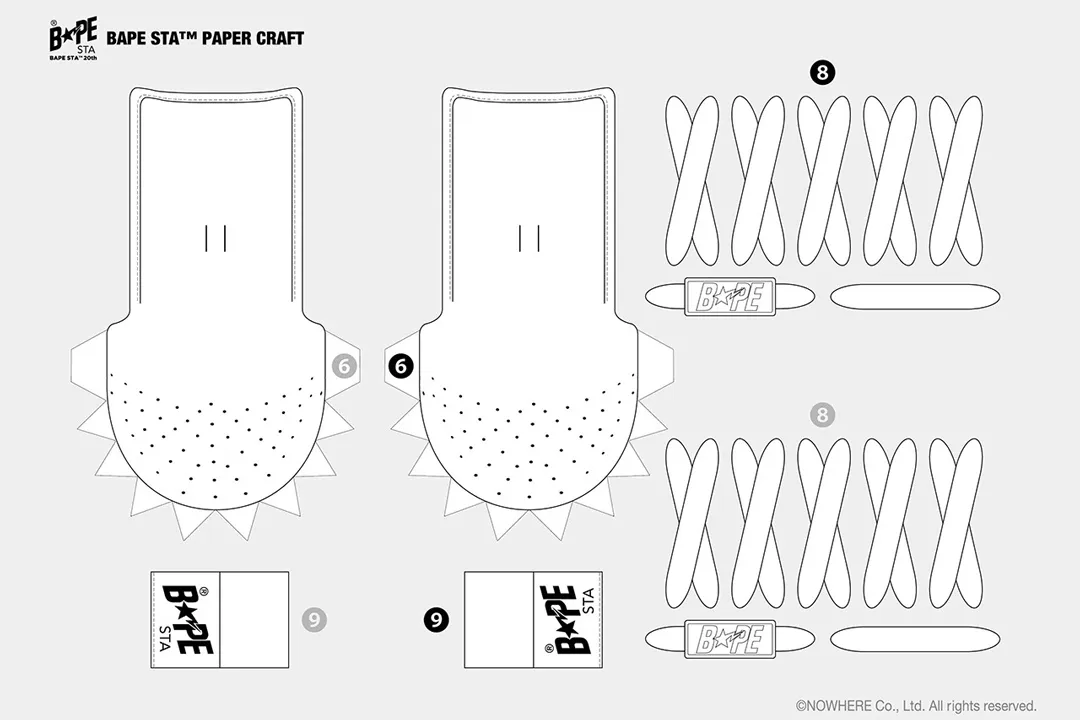 BAPE Drops Make-Your-Own BAPESTA Papercraft Kit For Those in Isolation