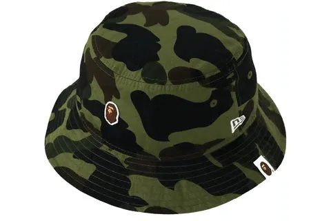 BAPE New Era 1st Camo Bucket Hat Green