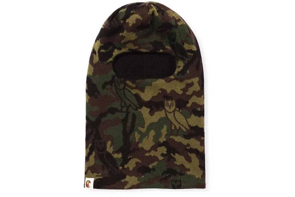 BAPE OVO Woodland Camo Shark Reversible Balaclava Black - Get It Now!