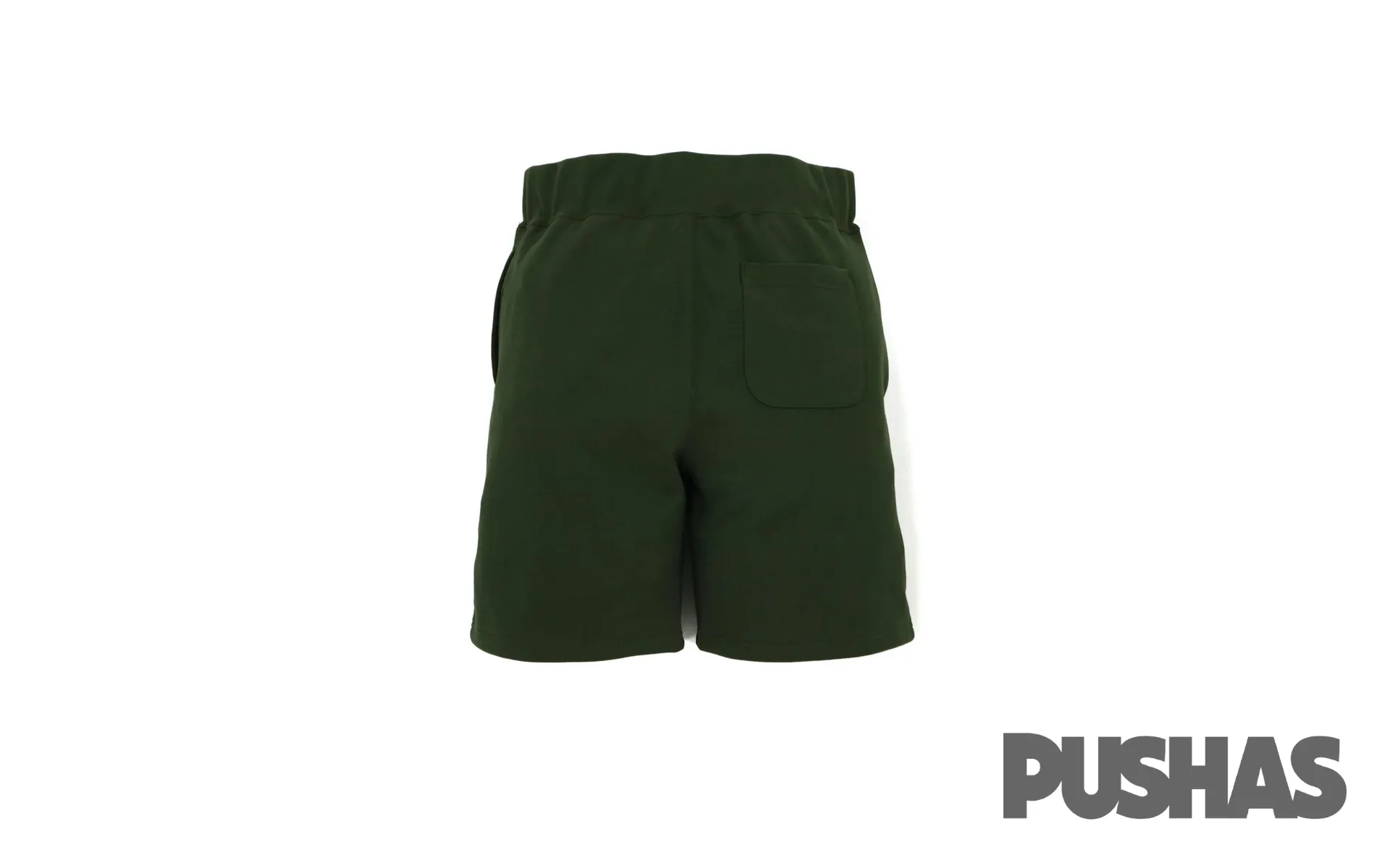 Bape Shark Sweat Shorts in Olive Drab, 2021