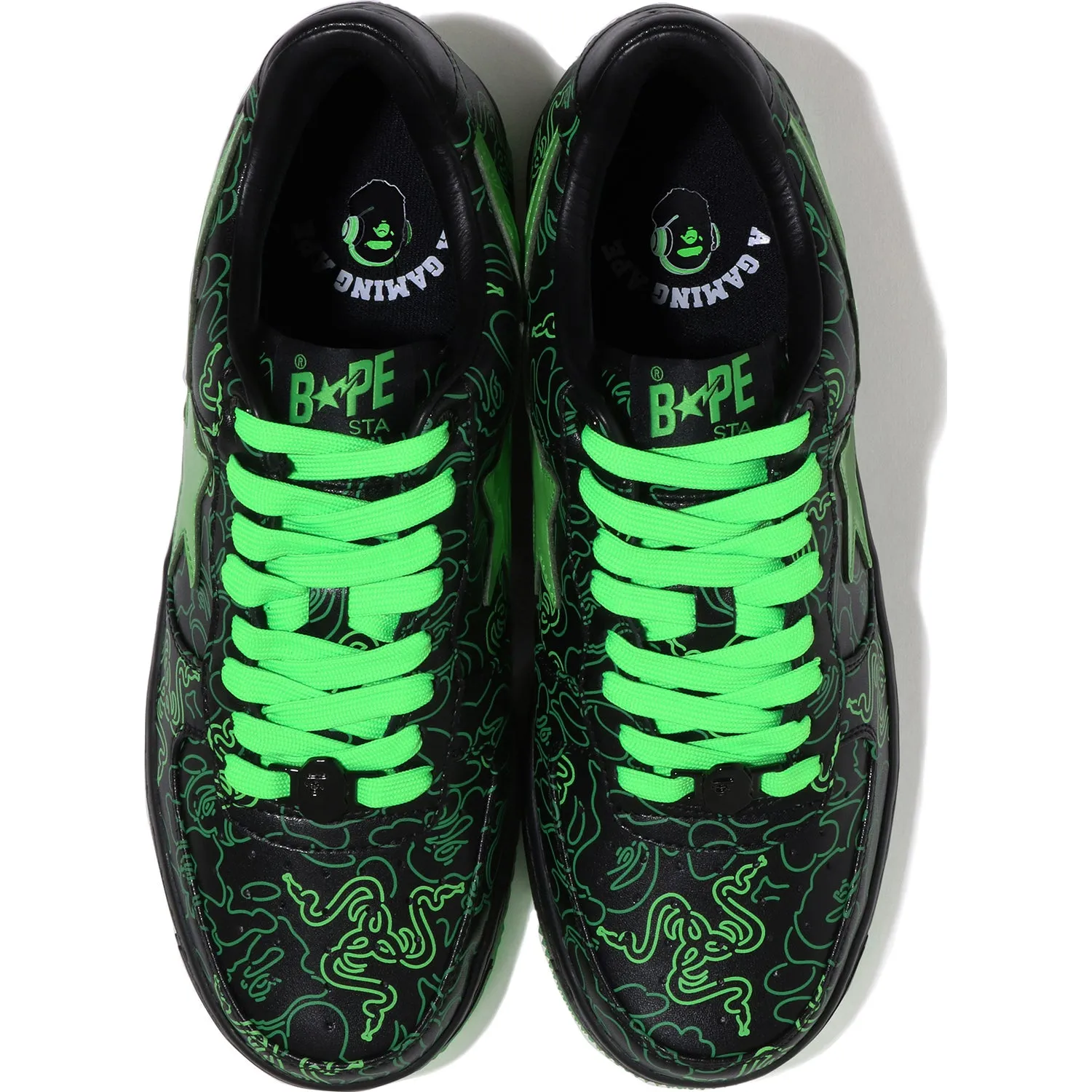 BAPE STA BAPE X RAZER NEON CAMO MENS