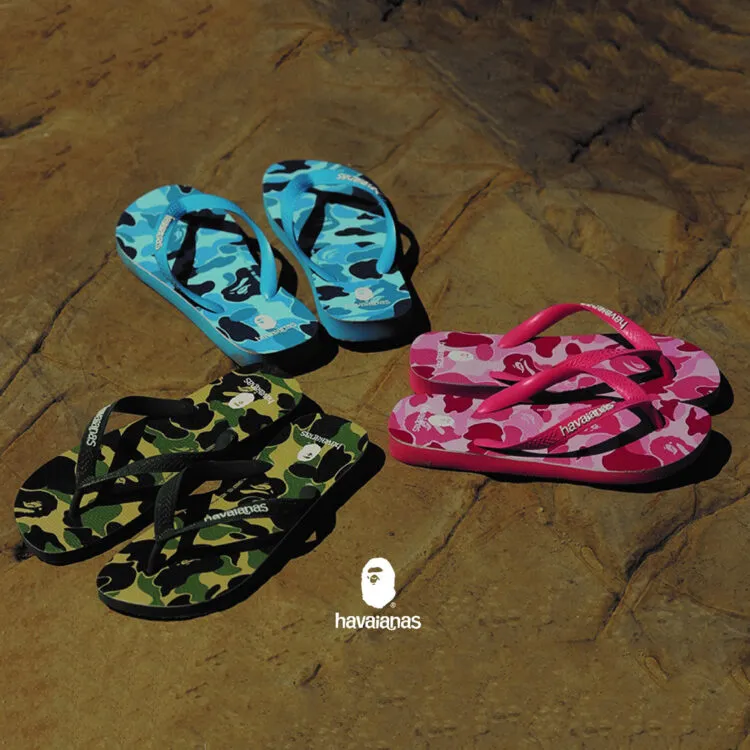 BAPE Taps Havaianas for Camo-Indebted Flip-Flop Collection