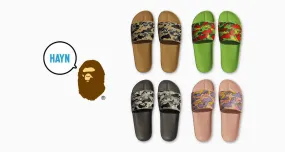 BAPE Taps HAYN For Colorful Slides Collection