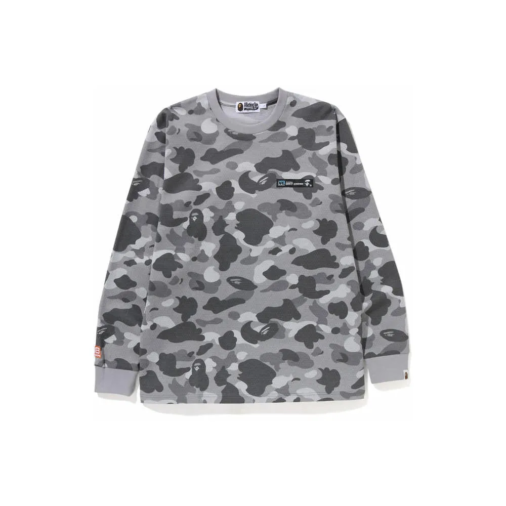 BAPE thermal long sleeve light grey