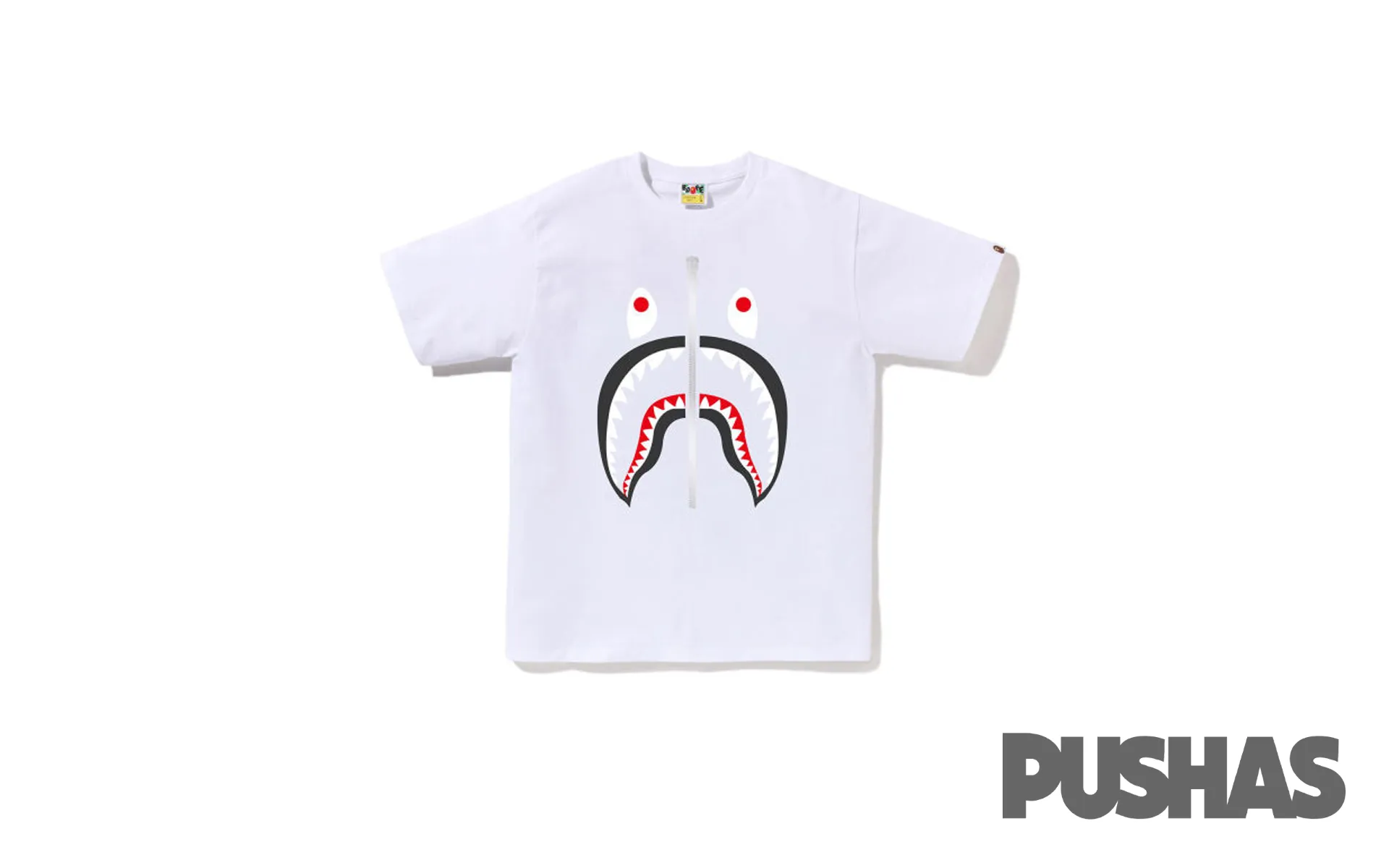 Bape White Shark Tee