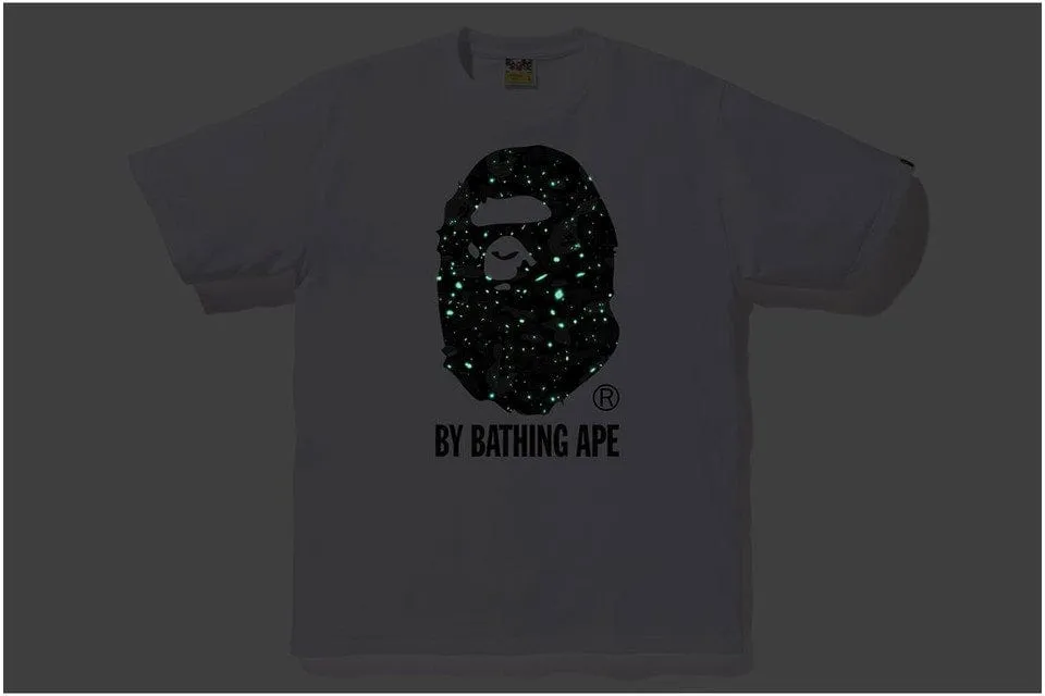 Bape White Space Camo Big Ape Head Tee