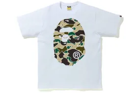 BAPE white yellow camo tee AI-generated result