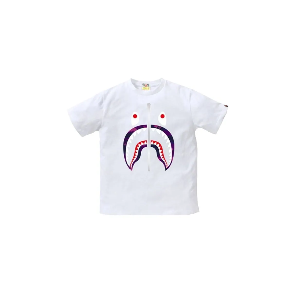 BAPE White/Purple Shark Tee - Color Camo – Results for BAPE COLOR CAMO SHARK TEE WHITE PURPLE