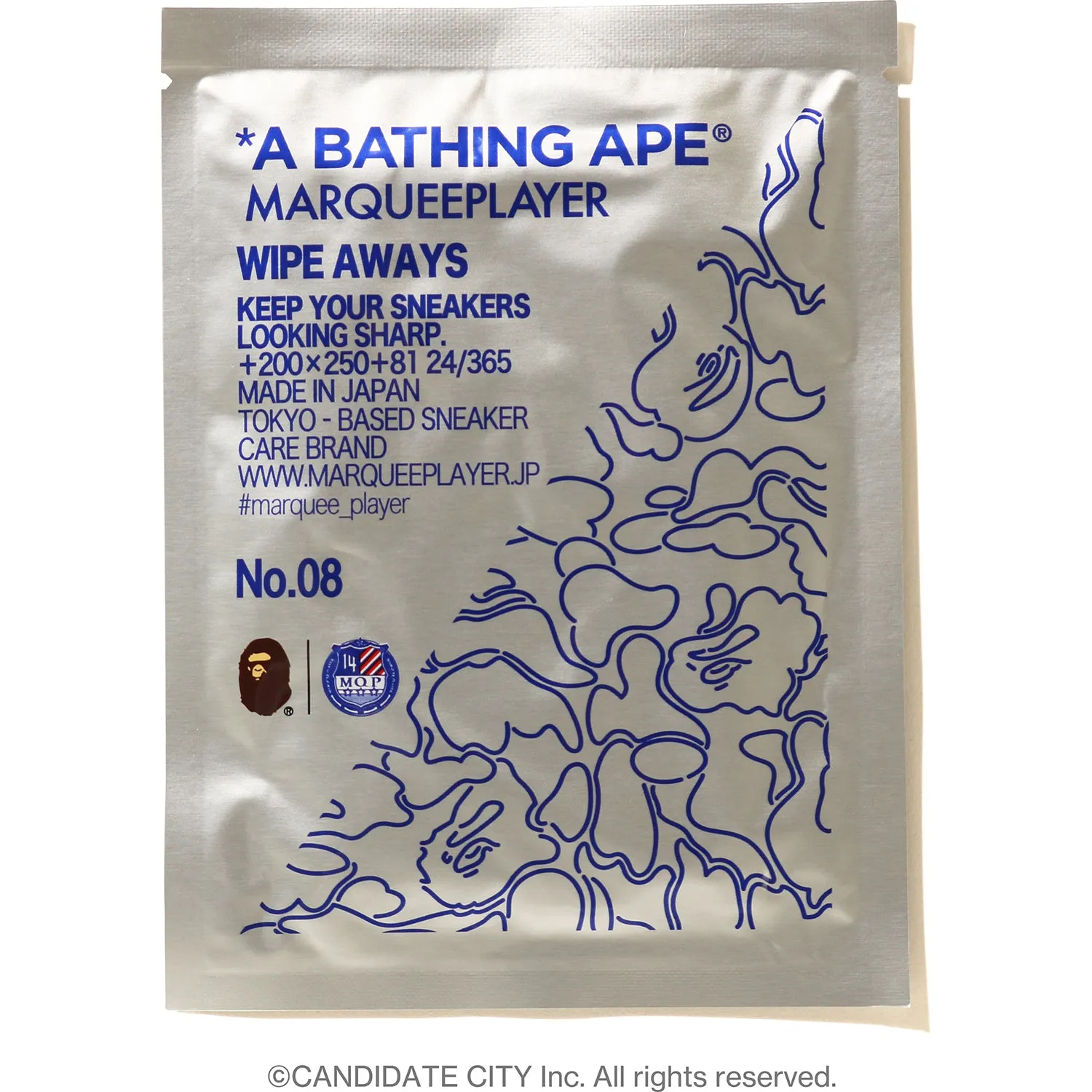 BAPE X MARQUEE PLAYER WIPE AWAYS NO.08