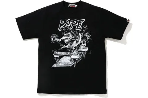 BAPE x READYMADE Shark Wide Tee Black