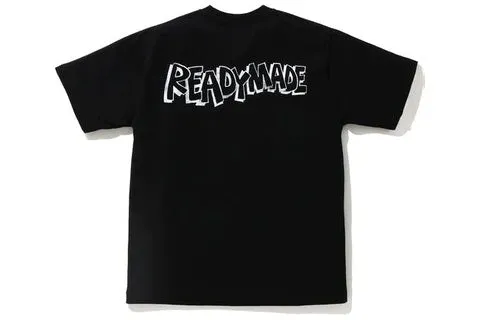 BAPE x READYMADE Shark Wide Tee Black