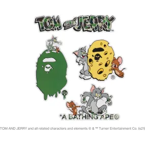 BAPE X TOM AND JERRY STICKER SET MENS